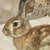 English Reproduction of Vintage Rabbit Painting on Canvas, Framed For Sale - Image 3 of 5