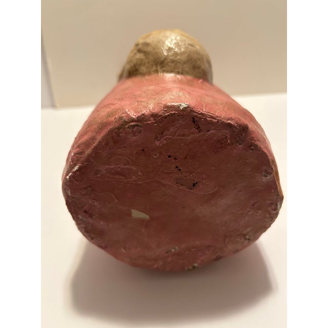 Pink Late 20th Century Paper Mache Lady Rabbit For Sale - Image 8 of 12