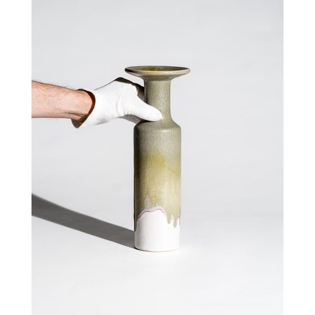Organic Drip Glaze Ceramic Vases by Barbara Stehr, Germany, 1980s, Set of 3 For Sale - Image 6 of 18