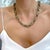 Gold Early 20th Century Victorian Bronze Necklace, 18k Gold Heavy Link Chain Necklace, Chunky One of a Kind Antique Jewelry, Handmade Jewelry For Sale - Image 8 of 10