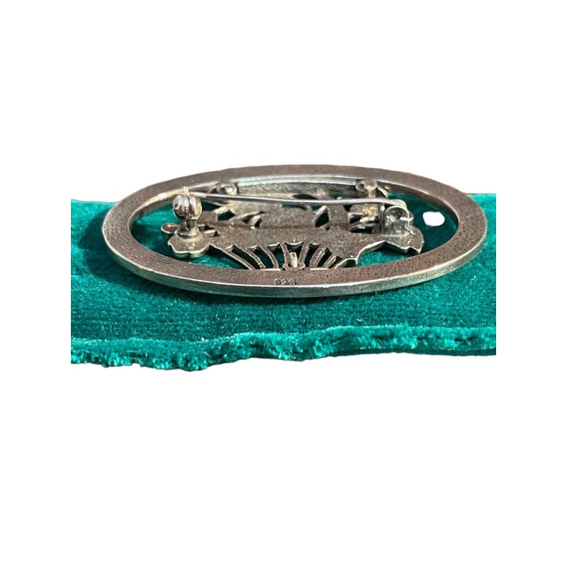 1960s Vintage Silver Brooch, 1960s For Sale - Image 5 of 9