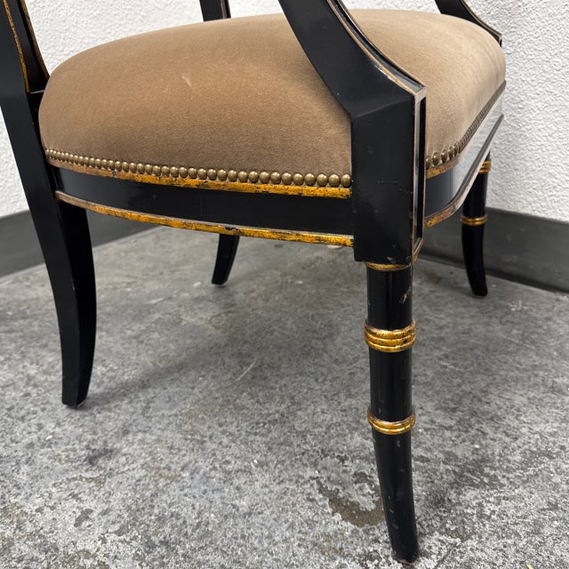 Maitland-Smith Regency Arm Chair For Sale - Image 10 of 12