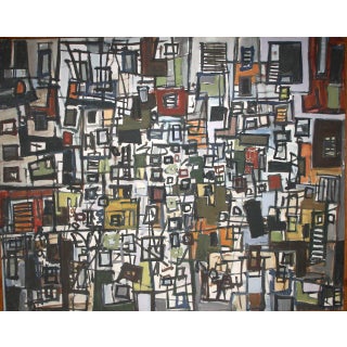 Yona Lotan, Untitled Abstract Cityscape For Sale