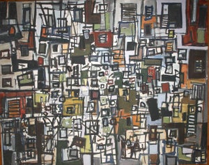 Yona Lotan, Untitled Abstract Cityscape