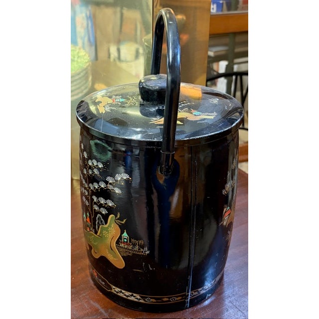 Early English Ice Caddy in an Asian Chinoiserie Design, Signed For Sale - Image 4 of 8