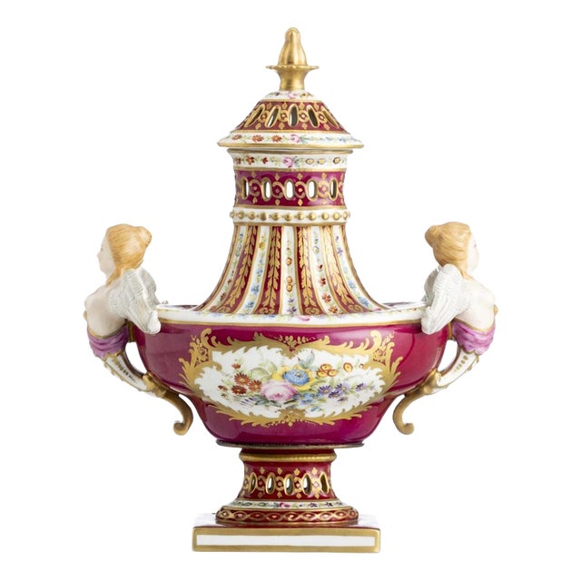 French Porcelain Perfume Bottle For Sale