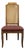 Drexel Heritage Solid Pecan Italian Style Cane Back Dining Side Chair For Sale