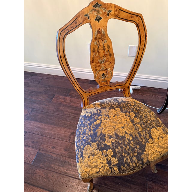 Metal John Widdicomb Desk & Chair French Style Black/Gold For Sale - Image 7 of 7