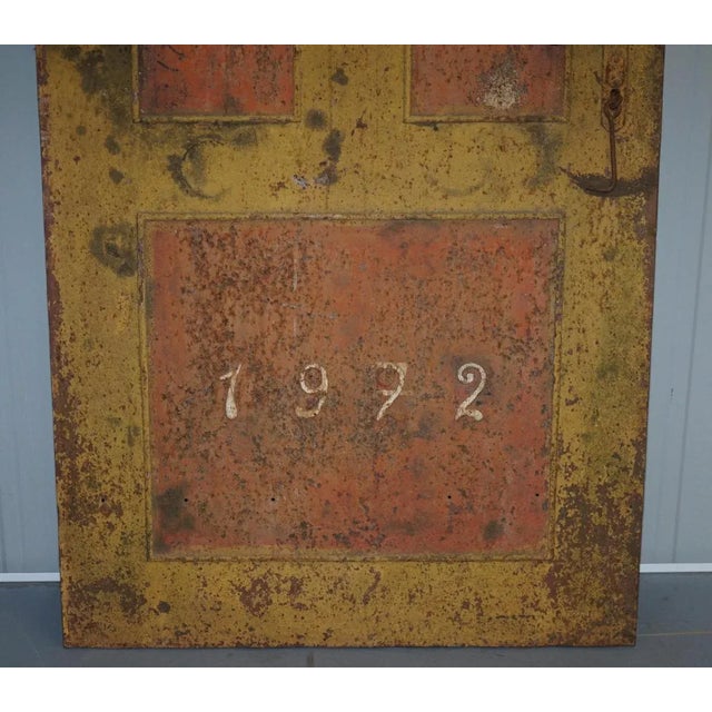 Hungarian Hand Painted Anti Looting Security Door, 1922 For Sale - Image 6 of 11