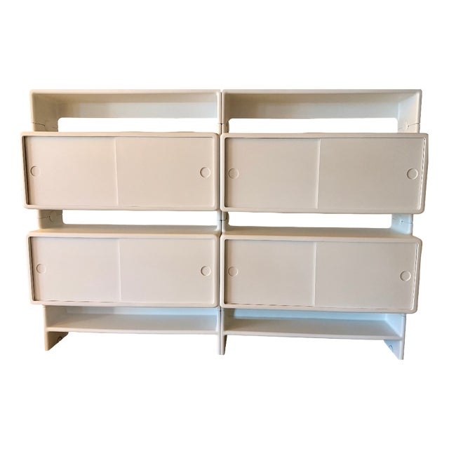 Vintage Modular Shelf by Ernest Igl for Wilhelm Werndl, 1970s, Set of 8 For Sale