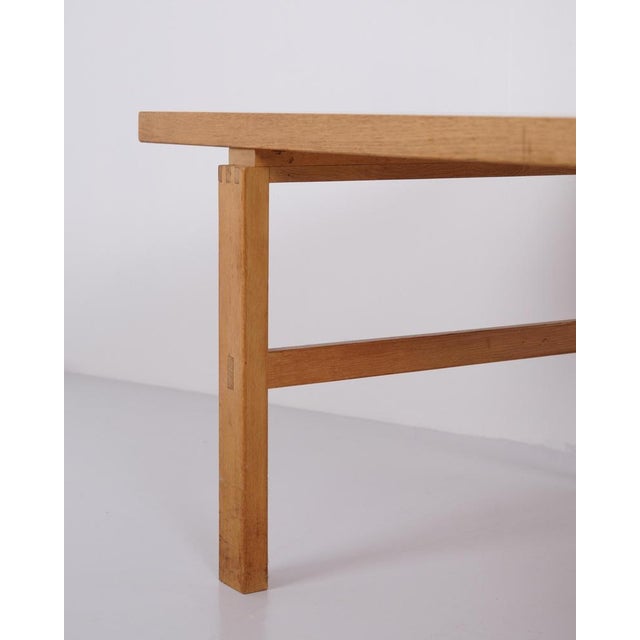 Danish Rectangular Oak Coffee Table, 1970s For Sale - Image 8 of 10