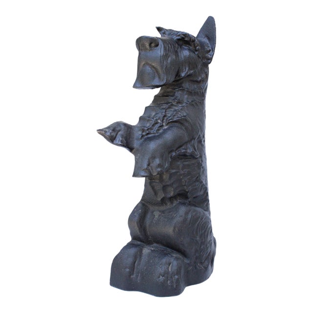Large Vintage Scotty/Terrier Dog Door Stop For Sale