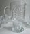 Vintage Pilgrim Glass "Adams" Clear Set of 8 Pedestal Glasses + Pitcher For Sale - Image 9 of 18