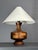 1960s Mid-Century English Teak Table Lamp with Geometric Wood Inlay, 1955 For Sale - Image 5 of 13
