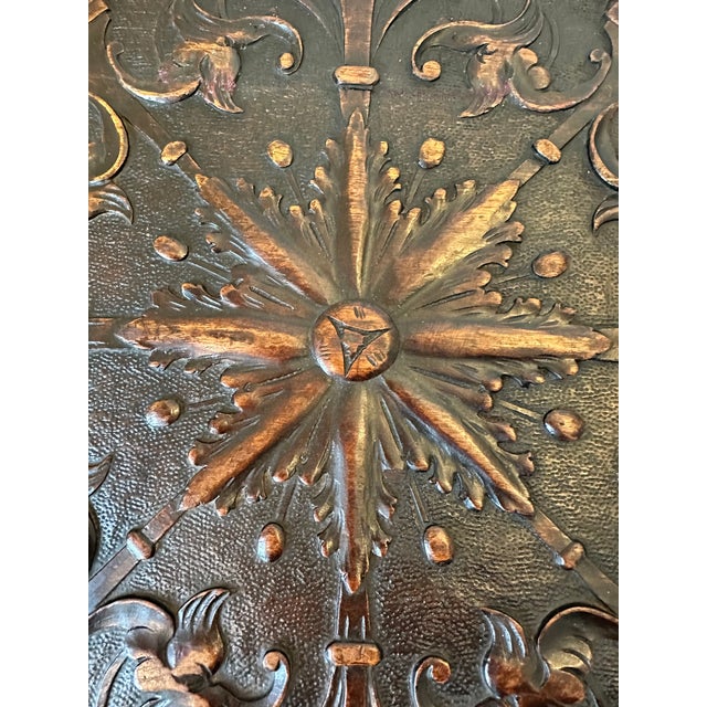 Vintage English Octagonal Side Table / Taboret With Sunburst Top For Sale In Los Angeles - Image 6 of 10