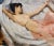 Figurative Ramon Kelley -Lyre Player Female Resting Nude- Oil Painting For Sale - Image 3 of 10