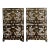 Korean Lacquer Wood Stacking Nong Cabinets with Striking Inlays - a Pair For Sale