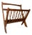 1970s Danish Modern Folding Teak Magazine Rack For Sale