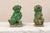 Mid 20th Century Foo Dogs with Original Green Paint - a Pair For Sale In Atlanta - Image 6 of 10