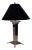 Modern Polished Nickel Table Lamp For Sale