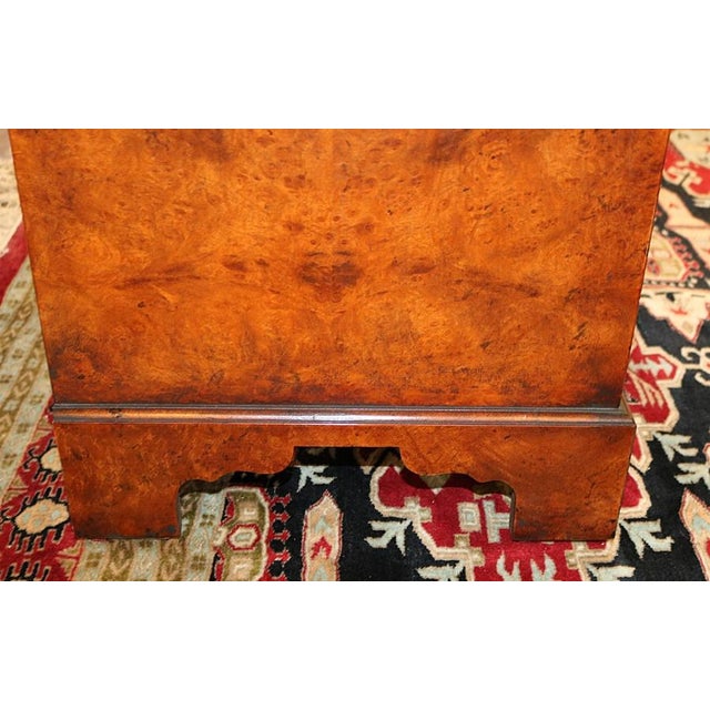 Burled Chippendale Style Caddy Chest of Drawers by Yorkshire House Chairish