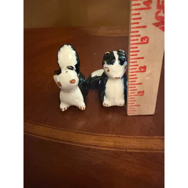 Ceramic Vintage Robert Simmons Ceramics Skunk Figurines Pewey and Pewette ca.1950s For Sale - Image 7 of 7