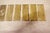 A Large Set of 12 Art Deco Brass Door Finger Plates There are 12 brass plates in the set, they are made in pressed brass...