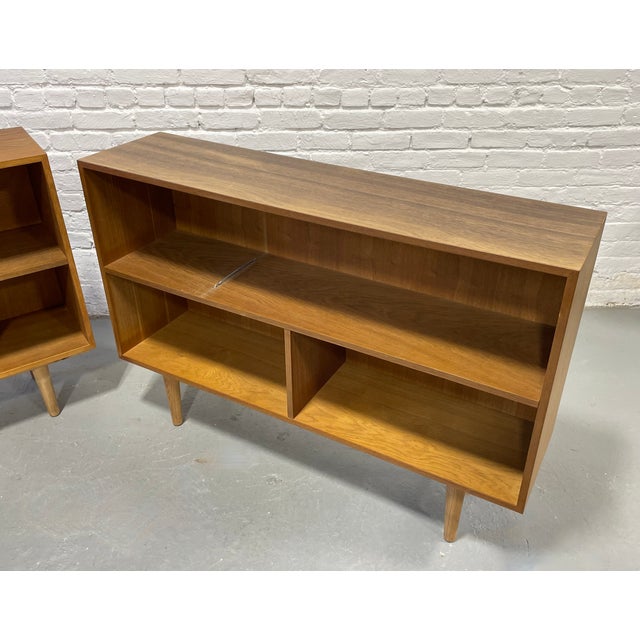 Mid Century Modern Bookcase | Danish Bookshelf Tapered Legs, C. 1960’s - Only One Available For Sale - Image 14 of 14