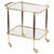 Mid-Century Bar Cart in Brass and Wood from Cesare Lacca, Italy, 1950s For Sale - Image 16 of 16