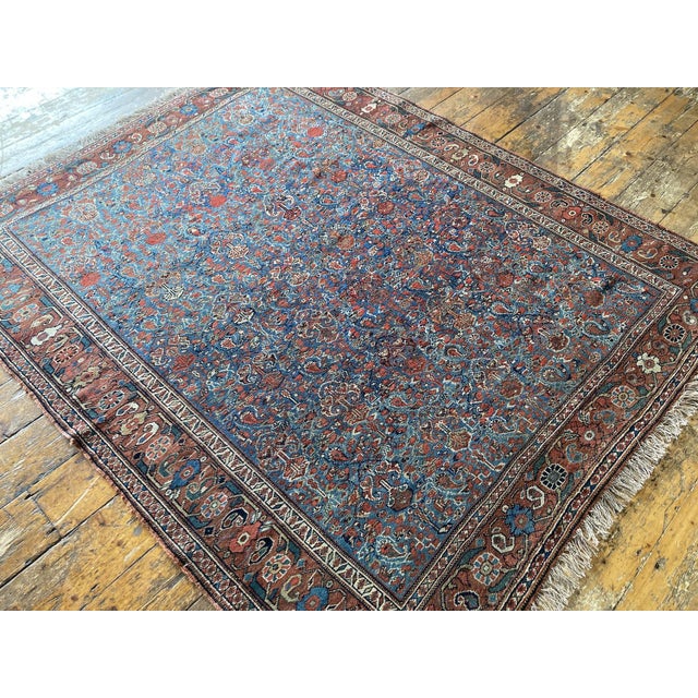 Afshar Wool Rug, 1890s For Sale - Image 4 of 17