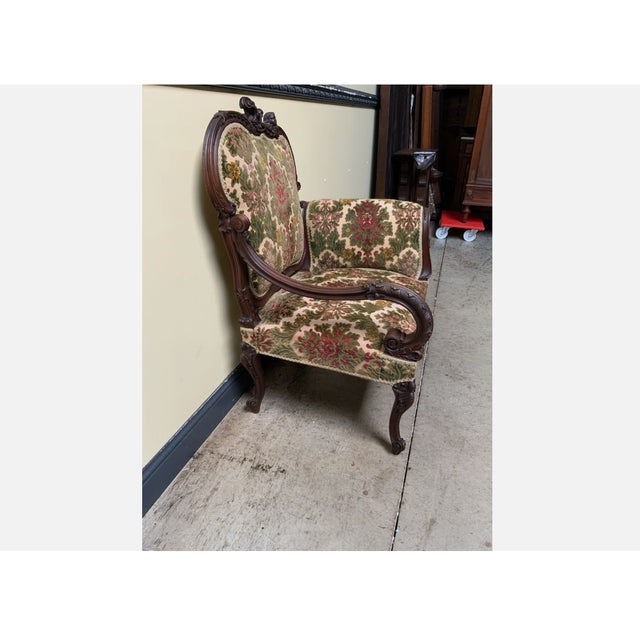 Antique Louis XV Armchair, 1890 For Sale - Image 6 of 13