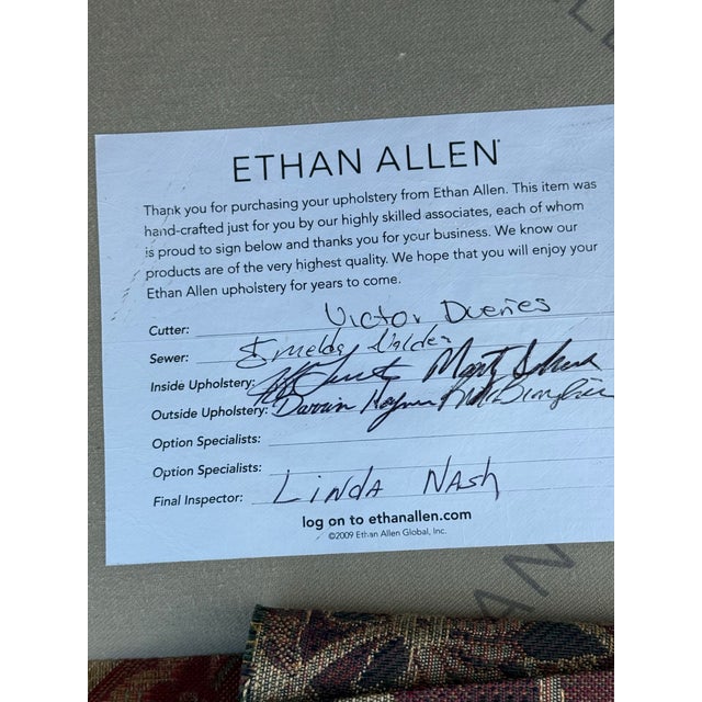 Ethan Allen Upholstered Manual Recliner Chair For Sale - Image 10 of 10
