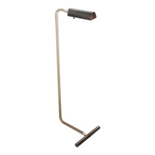 Peter Hamburger Crylicord Stylish French Floor Lamp in Lucite & Bronze for Knoll 1970s For Sale