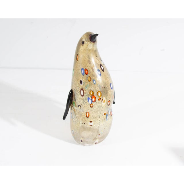 Abstract Luigi Mellara Signed Italian Murano Art Glass Penguin For Sale - Image 3 of 7