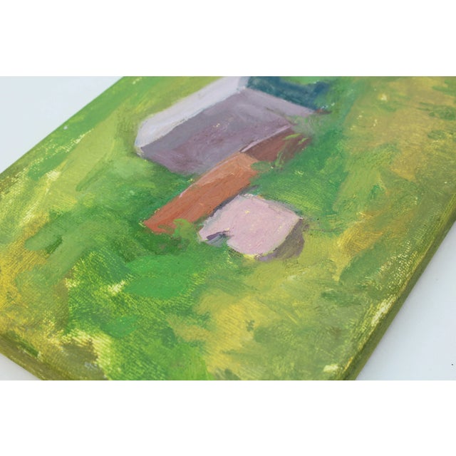 Contemporary "Three Bricks" Original Oil Painting on Canvas by Michelle Farro For Sale - Image 3 of 6