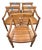 Set of 4 Hand Carved Antique Indonesian Reclaimed Teak Dining Chairs For Sale