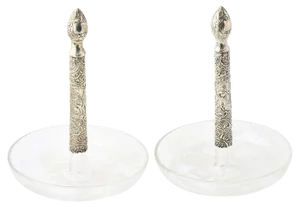 Antique Silver Candy Dishes - a Pair