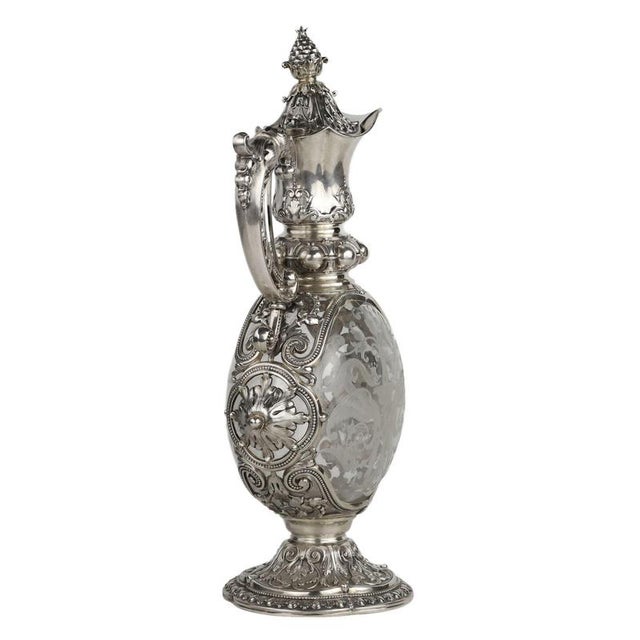 Metal Neo-Renaissance Wine Ewer, Germany, Late 19th Century For Sale - Image 7 of 10