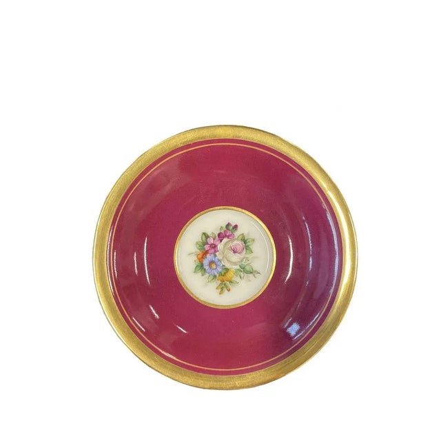 Traditional Empire Style Cup and Saucer from Royal Copenhagen, Set of 2 For Sale - Image 3 of 5