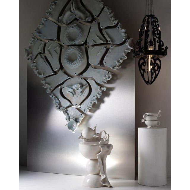 White Magic Stool by Lucile Gracile For Sale - Image 4 of 8