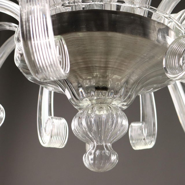 Venetian Chandelier in Murano Glass For Sale - Image 6 of 10