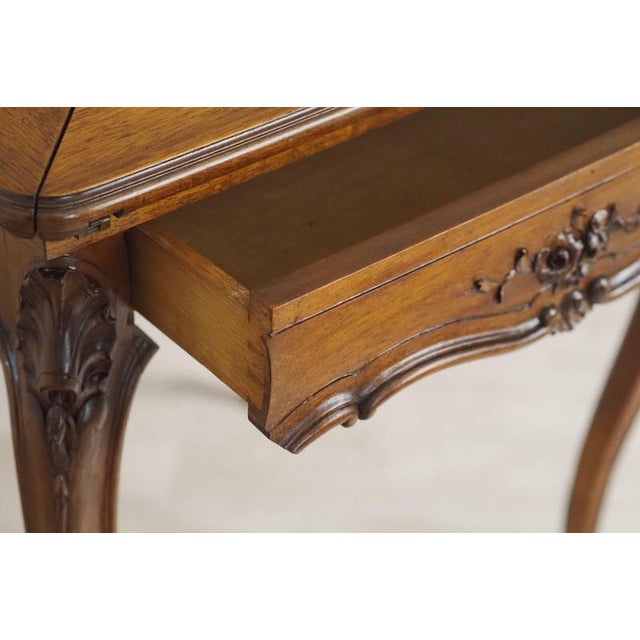 Antique Louis XV Oak Game Table, 1890 For Sale - Image 5 of 18