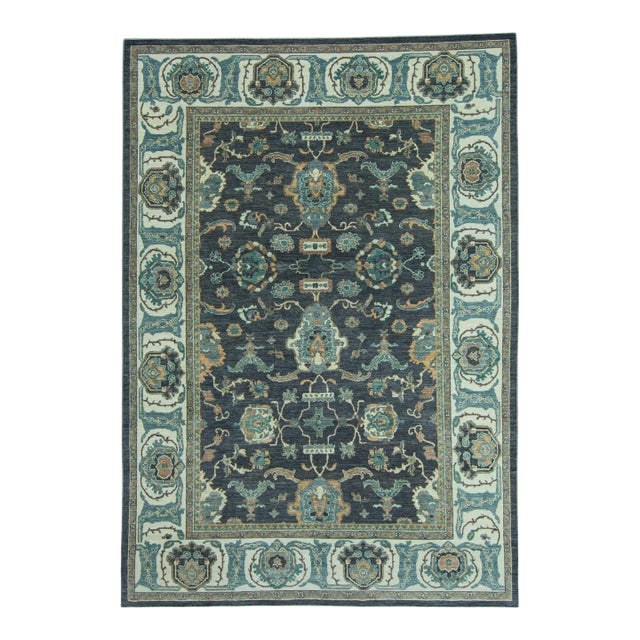 Turkish Oushak Antique Look Rug 9'3" x 13'2" #20061 For Sale