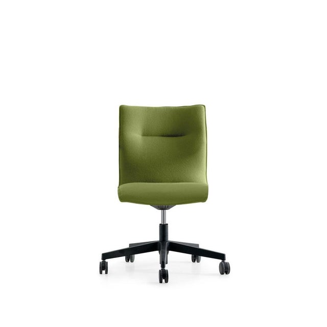 Metal Maybe High Backrest Executive Upholstered Armchair by Quinti Sedute For Sale - Image 7 of 8