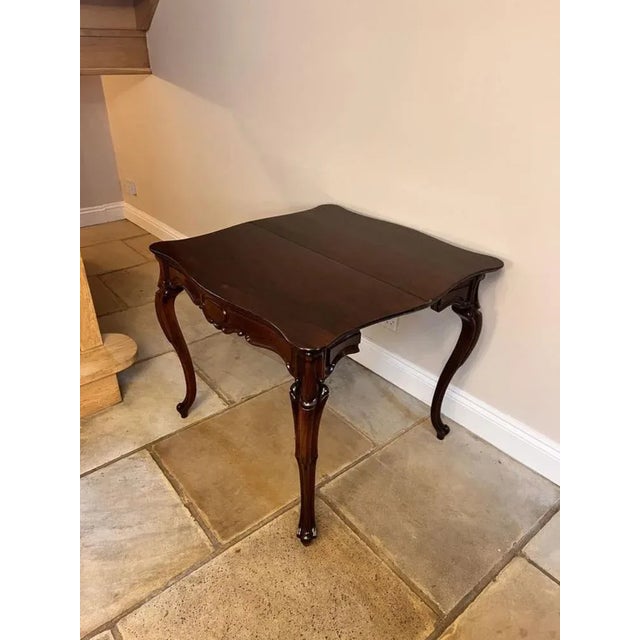 Late 19th Century Antique Victorian Rosewood Tea Table, 1870 For Sale - Image 5 of 9