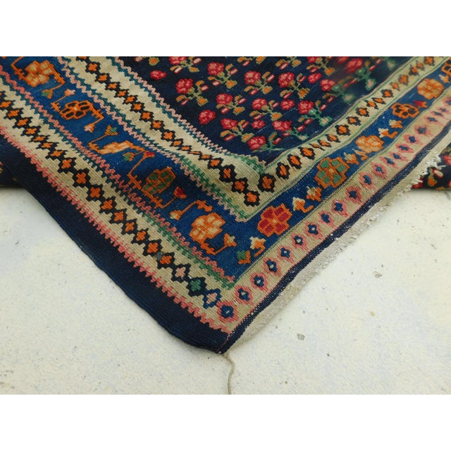 Antique Persian Handmade Flatwoven Kilim. 3'10"x 5'10" For Sale - Image 11 of 12