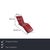 The Jeremiah chaise longue from the German manufacturer Koinor is upholstered in red genuine leather and stands on a...