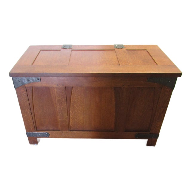 Stickley Mission Oak Arts and Crafts Style Blanket Chest For Sale