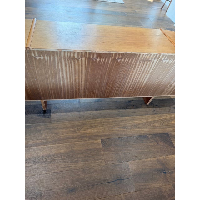 1970s Exceptional Poul Hundevad Danish Modern Teak Executive Credenza / Sideboard With Tambour Doors – 87.75" For Sale - Image 12 of 12