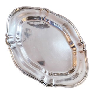 1920s Silver Plated Serving Tray From Hotel Baltimore in Kansas City For Sale